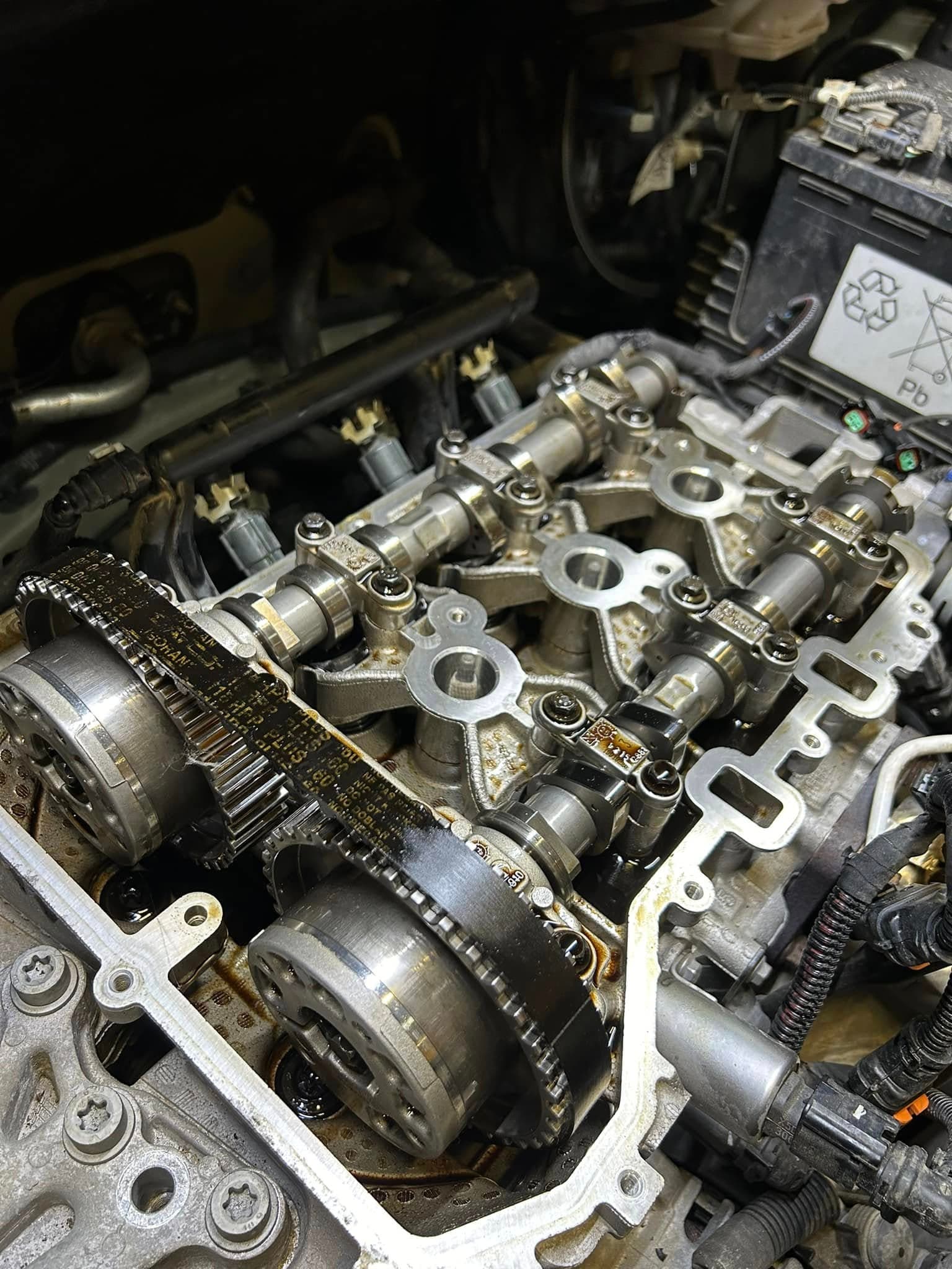 Chaîne de distribution et arbres à cames